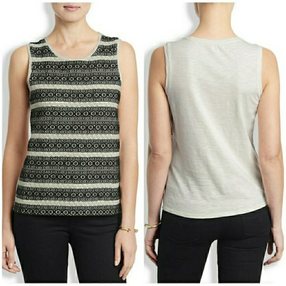 Lucky Brand Embroidered Tank Top Medium